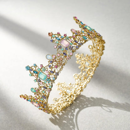 SWEETV Queen Crown for Women - Baroque Wedding Tiaras and Crowns,Jeweled Tiara Crown,Prom Birthday Halloween Hair Accessories