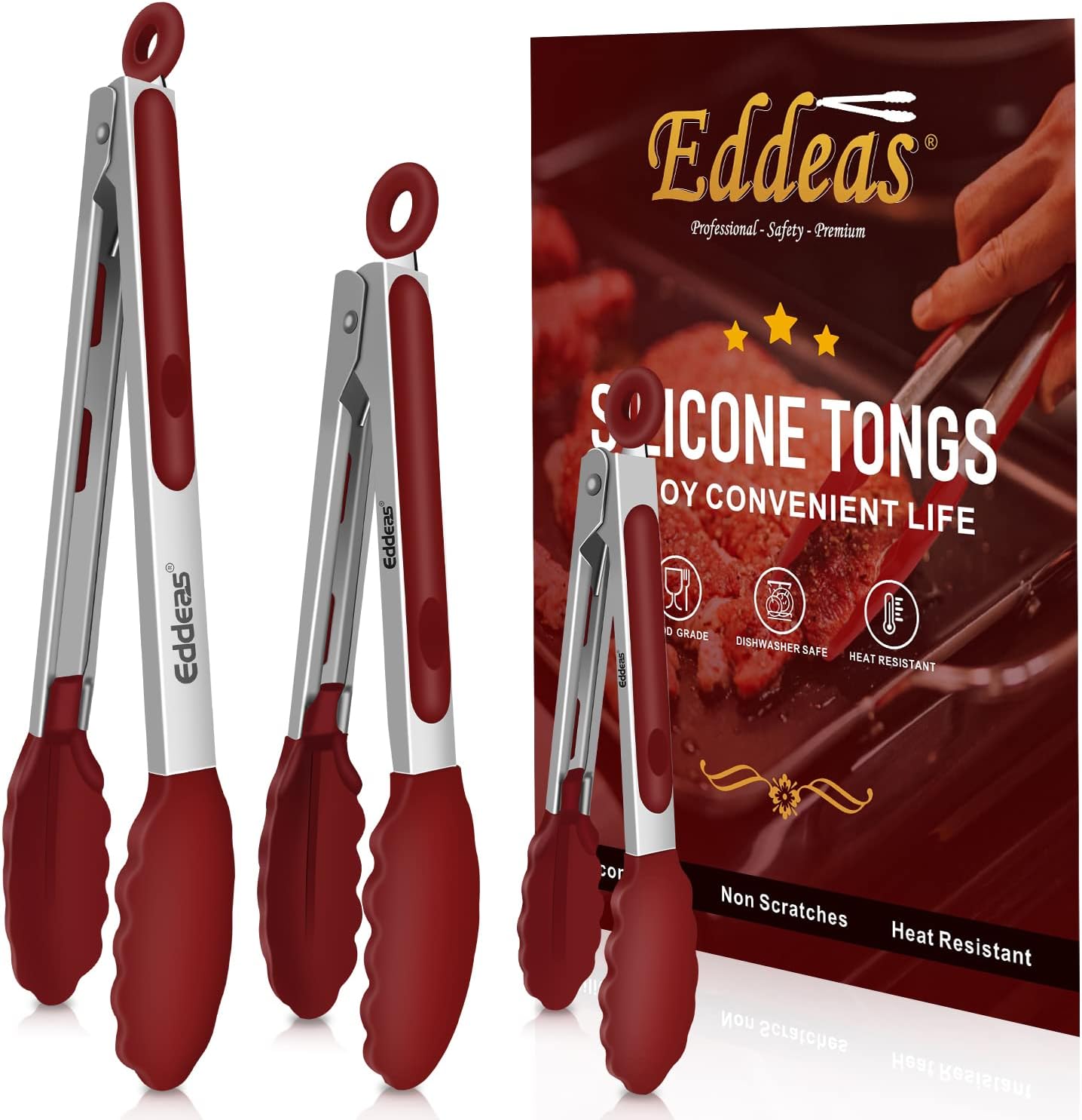 EDDEAS 12 PCS Small Serving Tongs, 4.3" Mini Gold Tongs, Gold Kitchen Tongs for Serving Food, Coffee Bar, Tea Party, Desserts Party and Ice Bucket