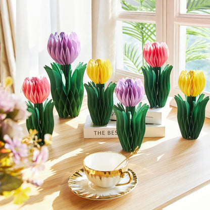SUNBEAUTY 9PCS Spring Wildflower Party Decorations Wild Flowers Honeycomb Centerpieces for Tables Wildflower Birthday Spring Flower Theme Party Decorations for Garden Baby Shower, Easter, Mothers Day