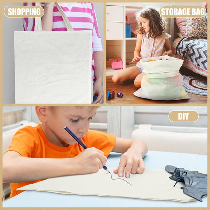 Tatuo 50 Pieces 4 x 6 Inches Muslin Cotton Drawstring Bags Canvas Linen Sachet Bag Reusable Empty Gift Pouch for Party Home Supplies