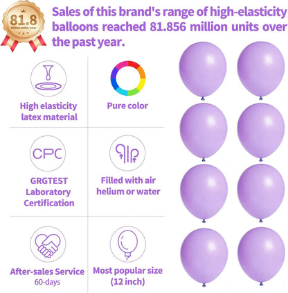 110pcs Black Balloon 12 inch, Black Latex Balloons for Birthday Party Baby Shower Wedding(with 2 Ribbons). - Colors B