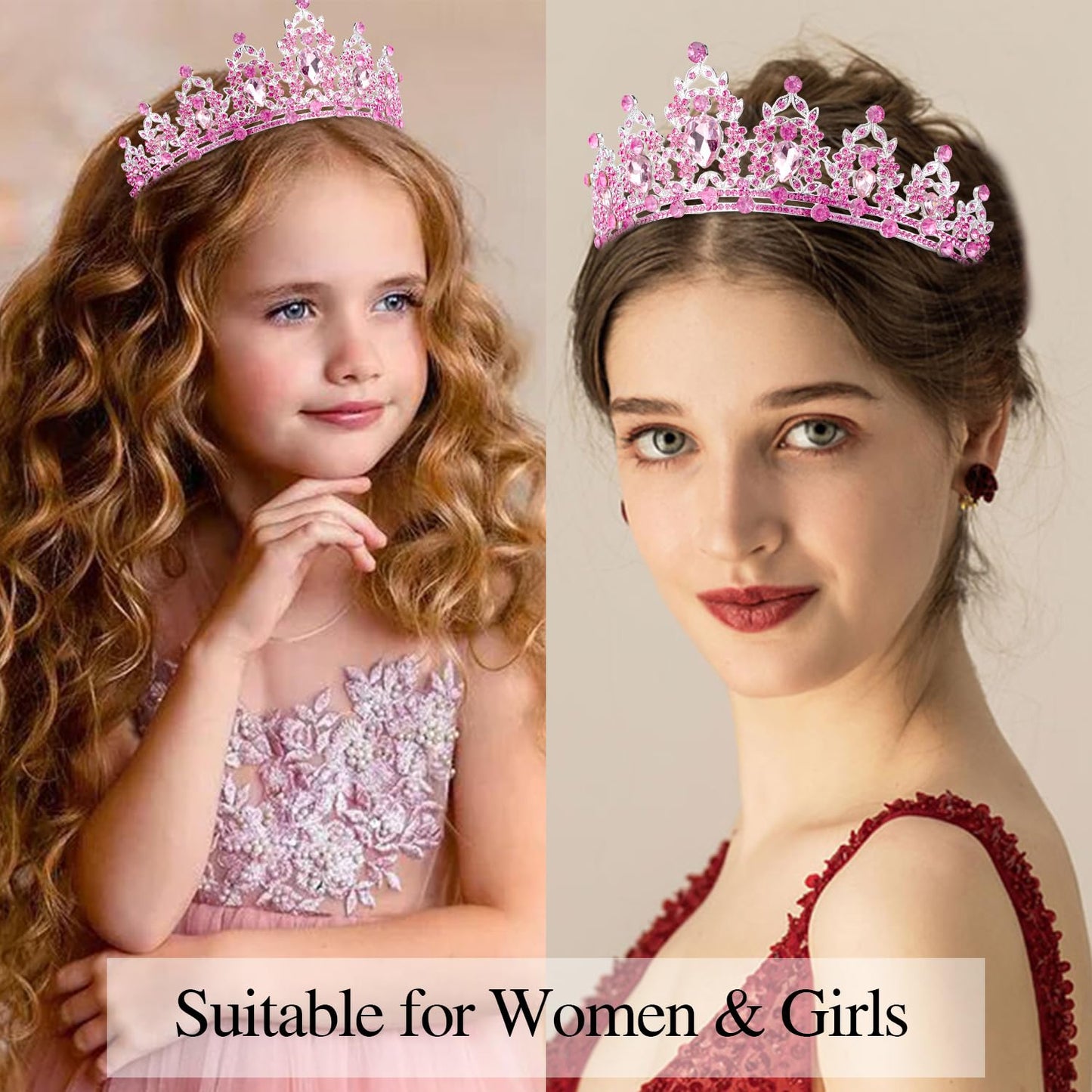 Atoden Green Birthday Crown and Sash Tiara for Women and Girls, Crystal Rhinestone Tiara for Birthday Party, Wedding, Quinceanera, Prom, Festival, EF8277