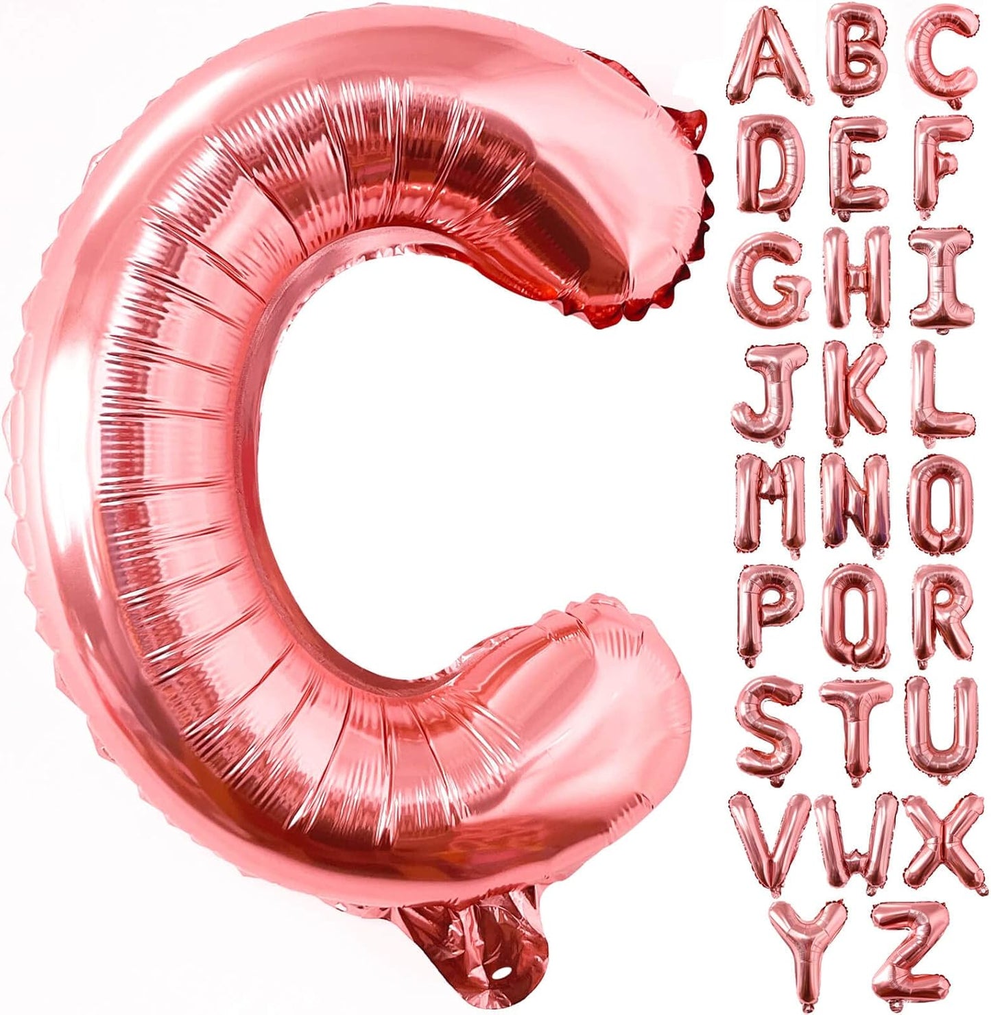 Lovoir 40 Inch Large Rose Gold Letter A Balloons Big Size Jumbo Mylar Foil Helium Balloon for Birthday Party Celebration Decorations Alphabet Rose Gold A