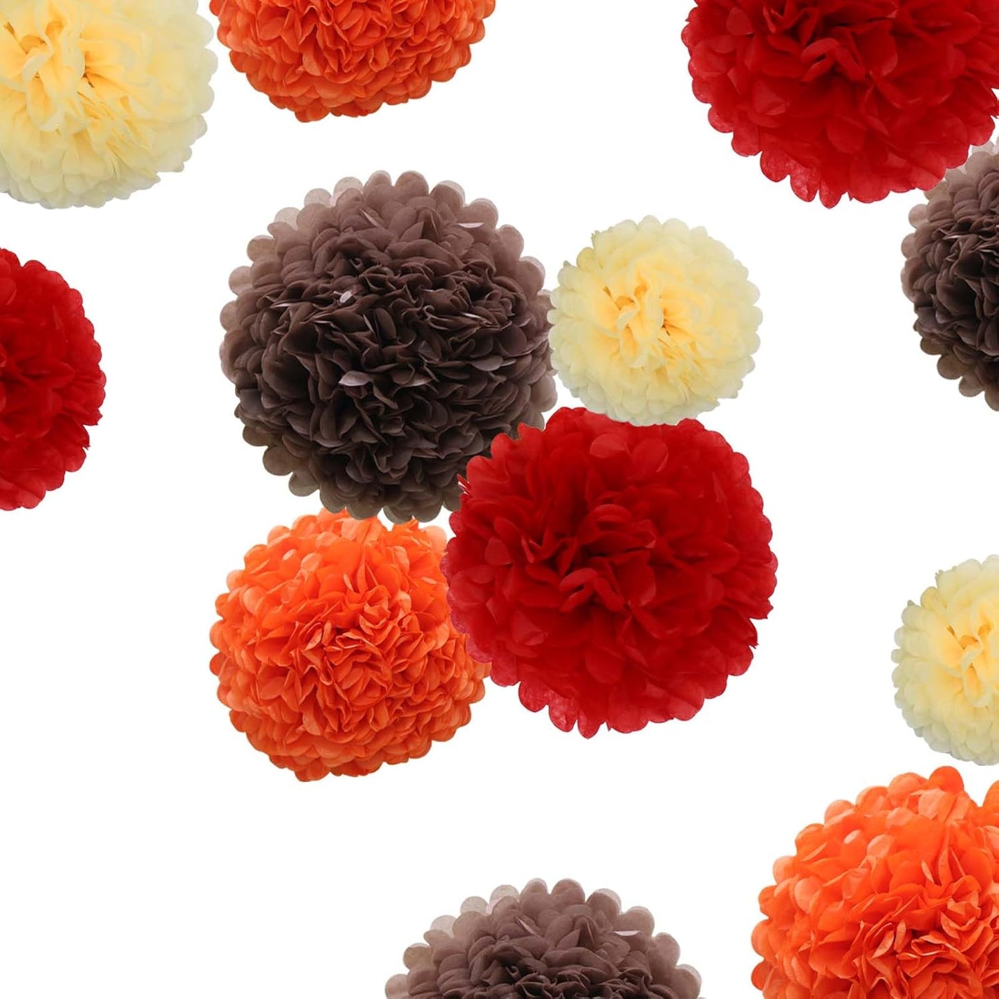 Pastel Tissue Paper Pom Poms Colorful Easter Macaron Kids Birthday Wedding Shower Tissue Flower Hanging Party Supplies(12pcs)