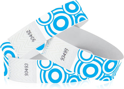 500 WristCo Black Checkered/Checks Tyvek Wristbands for Events - Comfortable Tear Resistant Paper Bracelets ID Wrist Bands for Concerts Festivals Admission Party Identification