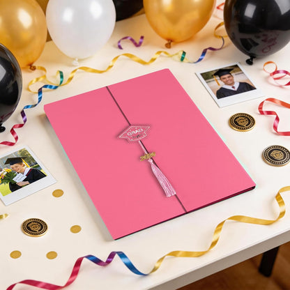 kockuu 2026 Graduation Guest Book Signature Board, Pink Class of 2026 Graduation Sign in Book to Sign Decor for Grad Party High School College Grad Gifts
