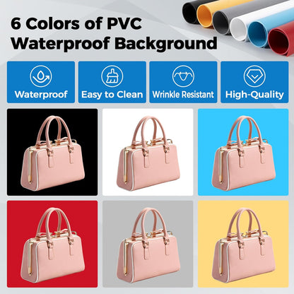 Photo Light Box, 12/16/20/24/32 Inch Photography Light Box with CRI>95 120 Light Beads. Dimmable Shooting Tent Kit with White and Warm Light. 6 Color Backdrops Photo Booth for Studio Products Display