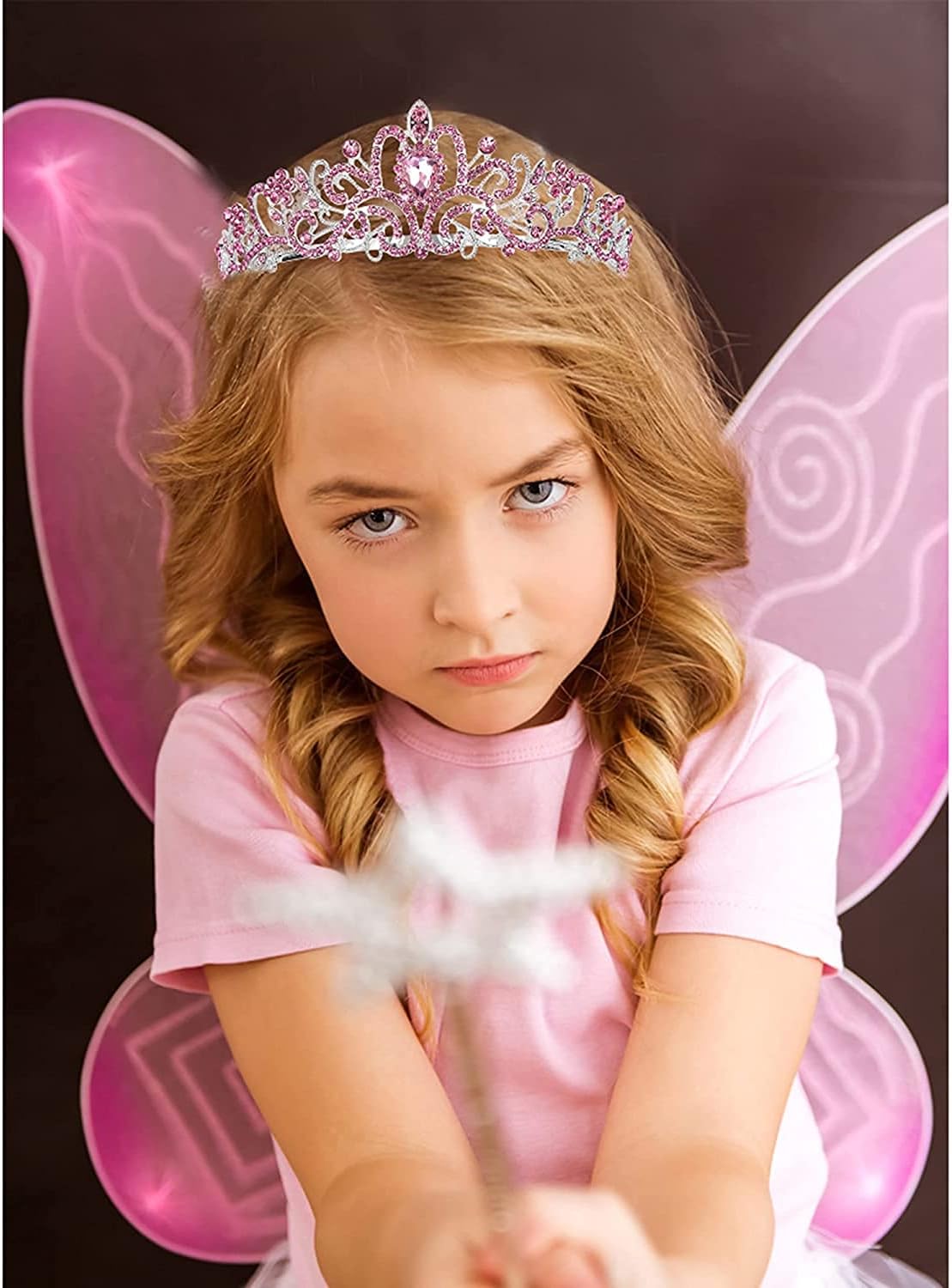 COCIDE Birthday Queen Sash & Rhinestone Tiara Set Gold Happy Birthday Crowns for Women Party Decoration Kit Rhinestone Headband for Women Glitter Crystal Hair Accessories for Cake Topper