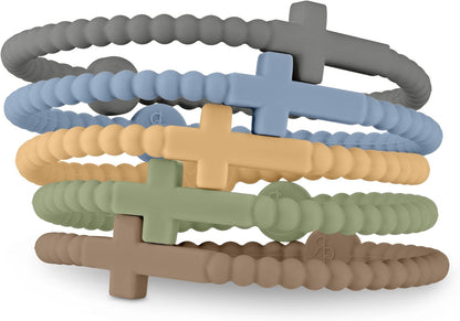 Ryan & Rose Jesus Bracelets - Cross Silicone Bracelet