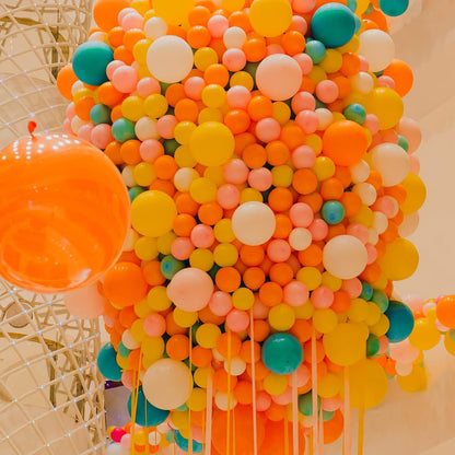 110pcs Black Balloon 12 inch, Black Latex Balloons for Birthday Party Baby Shower Wedding(with 2 Ribbons). - Colors B