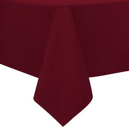 sancua Clear Plastic 100% Waterproof Tablecloth - 54 x 78 Inch - Vinyl PVC Rectangle Table Cloth Protector Oil Spill Proof Wipe Clean Table Cover for Dining Tables, Parties & Camping, Crystal Clear