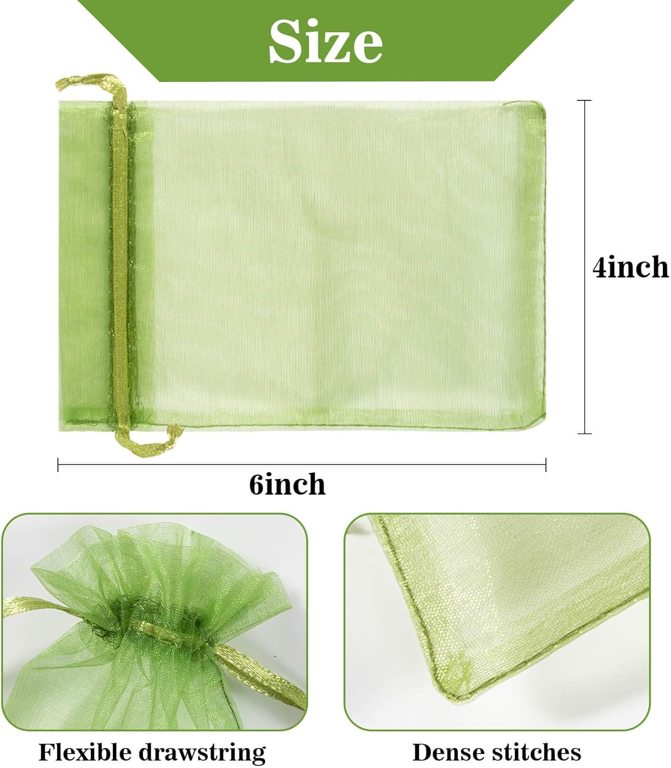 Sukh 120PCS Organza Bags 4''x6'' - Muticolor Small Sachet Jewelry Gift Favor Bags Drawstring Mesh Bags Gifts Valentines Wedding Eid Mubarak Halloween Eve Christmas New Year Party Candy Fruit Wrap Bulk