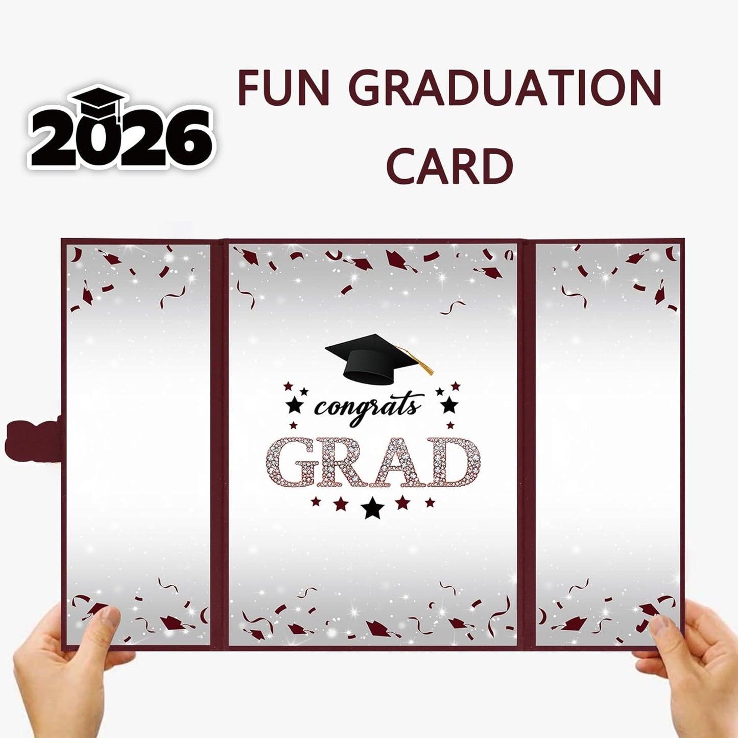 Vlipoeasn 2026 Graduation Guest Book Alternative, Black Gold Class of 2026 Graduation Party Decorations, Graduation Signature Book for 2026 College High School, Unique Graduation Gifts for Friends