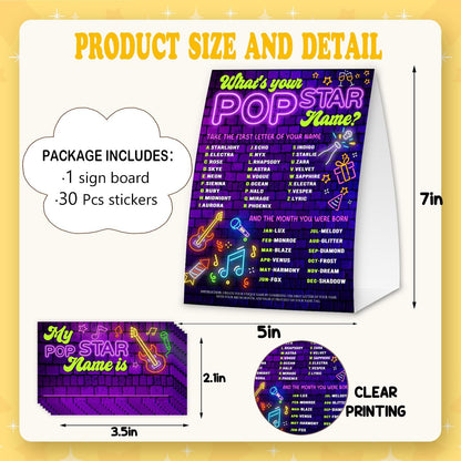 Gamer Birthday Party Decorations, Funny Video Game Party Night Favors Set,What's Your Gamer Name Perfect for Birthday Party Baby Shower Activities(31pcs)