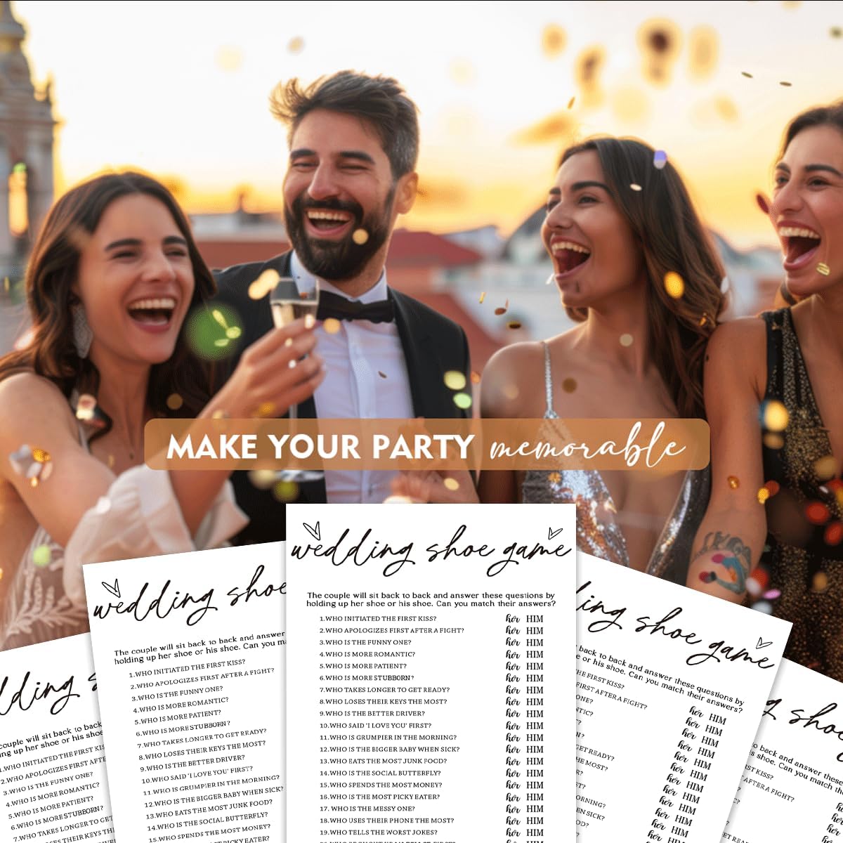 Bridal Shower Bingo, What Will The Bride to Be Receive, 25Pcs Bridal Bingo Game Cards, Engagement Party Games for Guests, Minimalist White Wedding Party Supplies - A18