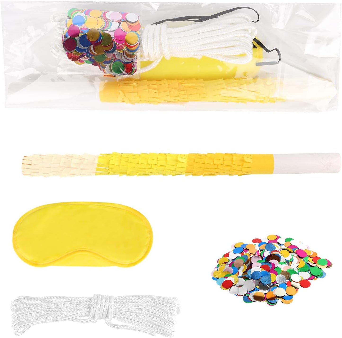 15.75 Inch Piñata Stick Kit Blue Unbreakable Pinata Stick with Blindfold Blind Rope Blind Stick Suitable for Girls Boys Adults Can Have Fun at Any Party