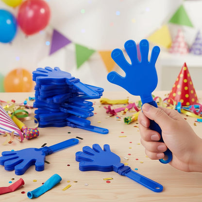 Junkin 48 Pcs Hand Clappers Bulk 7. 5 x 3. 5 Inches Noise Makers Party Favors Clapping Noise Maker Clacker for Birthdays Game Prizes Rewards Football Sporting Events Cheers Supplies (Black,White)