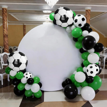 Black White Bow Balloons, 50 Pcs Pearl White Dot Printed Balloons with Black Bow and Cream Heart foil Balloon for Alternative Birthday Party Baby Shower Wedding Bachelorette Party Decorations