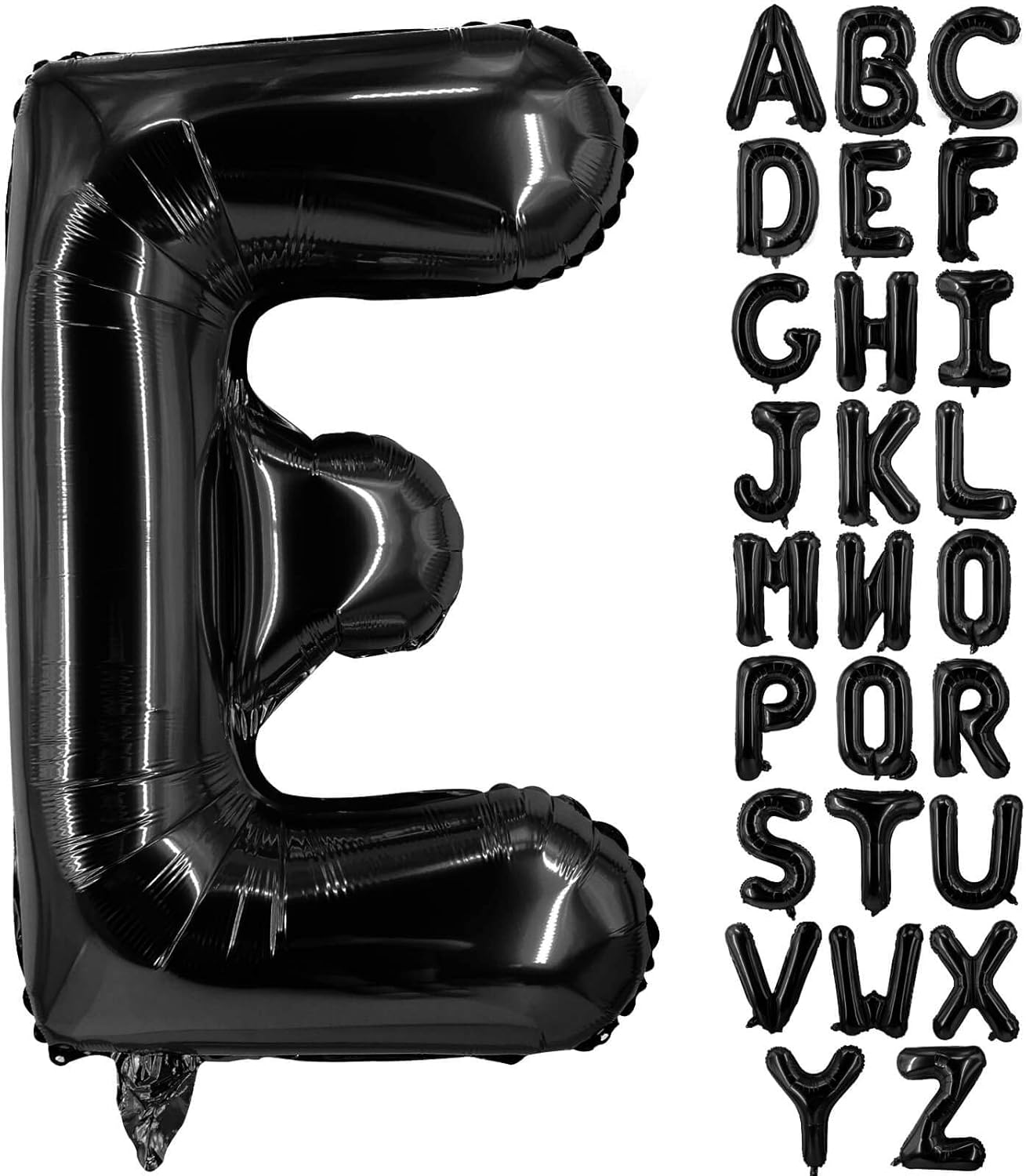 Lovoir 40 Inch Large Black Letter A Balloons Big Size Jumbo Mylar Foil Helium Balloon for Birthday Party Celebration Decorations Alphabet Black A