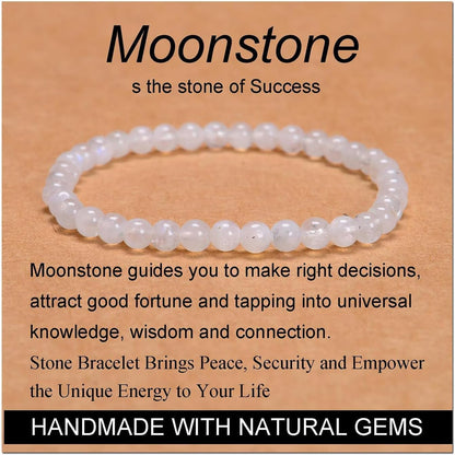 Long tiantian Moonstone Bracelet Glow in the Dark Bracelets Moonstone Jewelry for Women Crystal Bracelet Glow in the Dark Jewelry for Women Trendy Gifts for Christmas