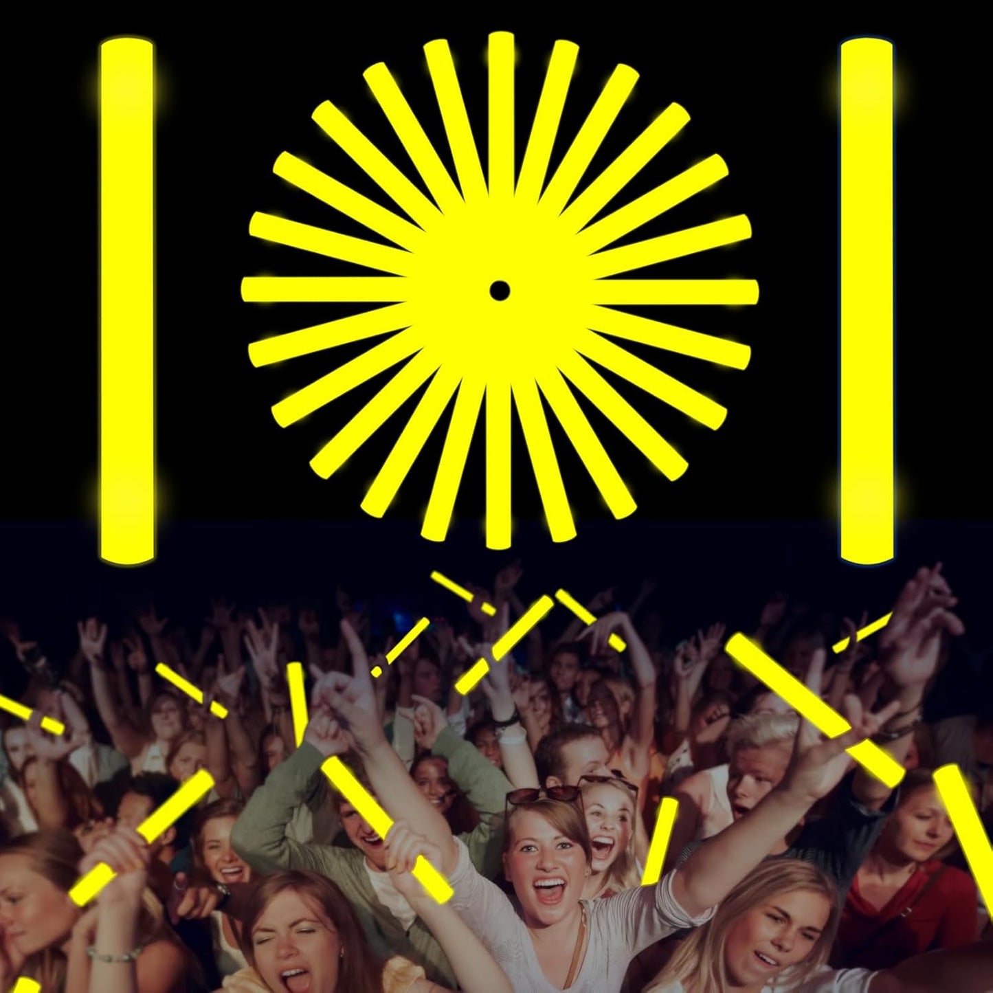 Glow Foam Sticks Bulk, 24 Pcs Red Giant LED Light Up Sticks 3 Modes Flashing Glowing Baton Wands Party Supplies for Wedding, Raves,Concert,Birthday,Christmas, Halloween,Sporting Events