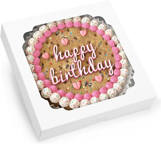 Moretoes 45pcs Pie Boxes 12x12x2.5 Inches White Bakery Boxes with Window for Cookie Cake, Treat, Pie, Pizza, Strawberries, Chocolate, Pastries, Muffins and Donuts