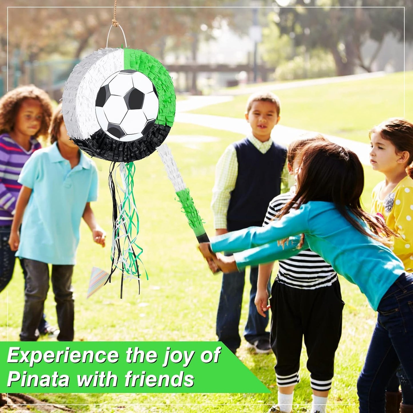 Deekin 3 Pcs Dart Piñata Set Include Large Dart Gun Shooting Target Piñata with Stick Eye Mask for Kids Birthday Party Game Favors Supplies 12.8x12.8 Inch