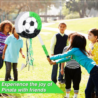Deekin 3 Pcs Dart Piñata Set Include Large Dart Gun Shooting Target Piñata with Stick Eye Mask for Kids Birthday Party Game Favors Supplies 12.8x12.8 Inch
