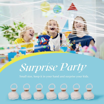 10Pack Colorful Streamer Poppers, No Mess Multi-Color Paper Crackers, Hand Throw Confetti Streamers for Birthday, Wedding, Party Celebrations