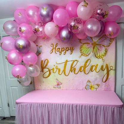 Pink Blue Purple Balloon, 60 Pcs 12 Inches Hot Pink Metallic Purple Teal Yellow Balloons Confetti Balloons for Kids Magic Theme Birthday Decoration Baby Shower Girls Music Party Supplies