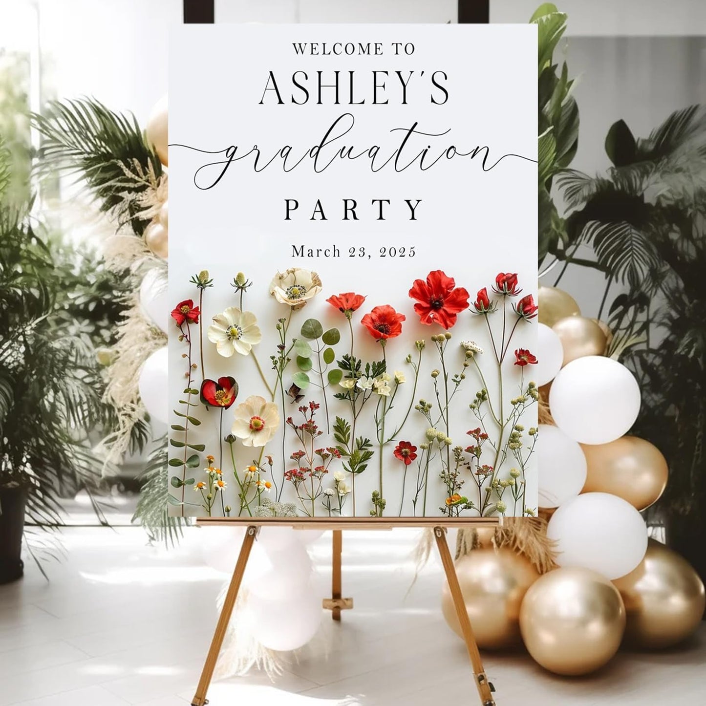Personalized 2026 Graduation Party Welcome Sign, Minimalist Grads Decor, Class of 2026 Graduation Party Poster, Custom Graduation Party Sign, Congrats Grad Decorations Design 2