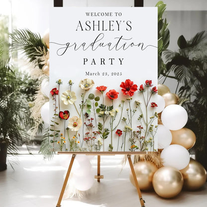 Personalized 2026 Graduation Party Welcome Sign, Minimalist Grads Decor, Class of 2026 Graduation Party Poster, Custom Graduation Party Sign, Congrats Grad Decorations Design 2
