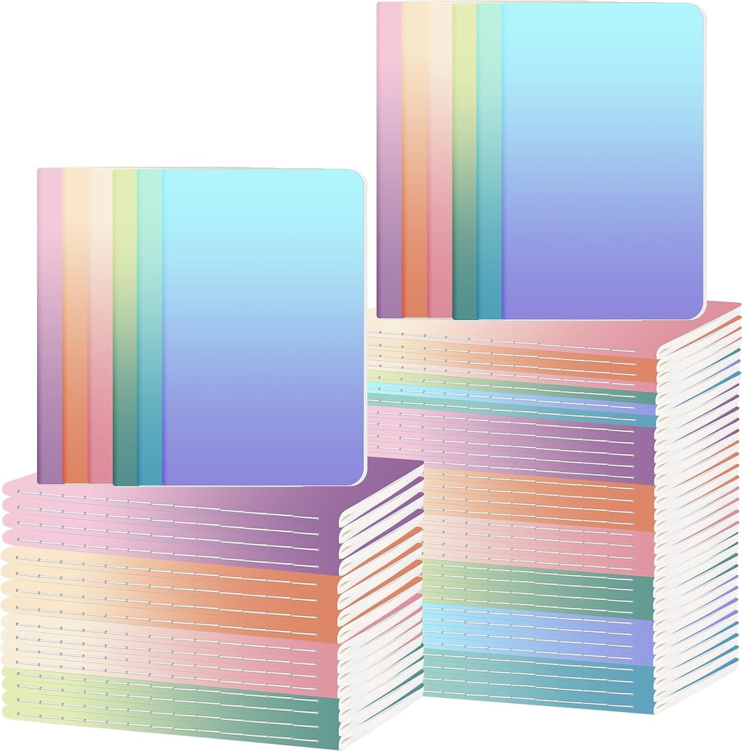 Ddaowanx Small Lined Notepads, Bulk Cute Mini Journals,3.5 x 5.5 Inches,72 Pages, Pocket Notebooks Set Colorful Cover Notebooks for Kids, Party Favors (30)