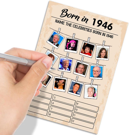 QUPT 40th Birthday Party Games, Movies in 1986 Games, Birthday Party Supplies for Adults, Fun 1986s Party Game，Pack of 30 Cards