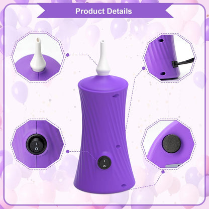 Ball Pump Balloon Pumps Electric, Balloon Pump Portable Long Animal Balloon Pump, Electric Blower Machine Inflator Basketball Pump 260 Balloon Pump for Party/Wedding/Birthday Decorations