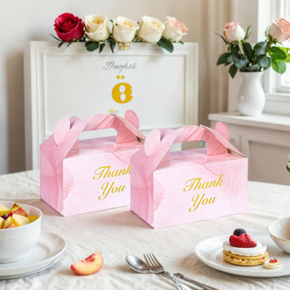 VGOODALL 16PCS Gable Treat Boxes Goodie Bags, 6x3.5x3.5inch Colorful Paper Gift Boxes for Kids Snacks, Candy, Toys, Birthday Party, Wedding