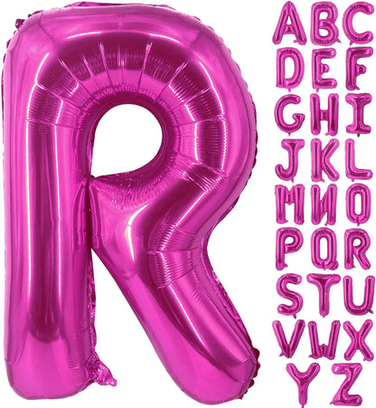Lovoir 40 Inch Large Hot Pink Letter A Balloons Big Size Jumbo Mylar Foil Helium Balloon for Birthday Party Celebration Decorations Alphabet Hot Pink A