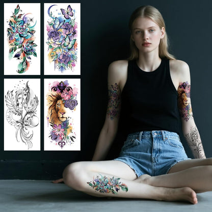 252+ PCS Glow Unicorn Princess Temporary Tattoo for Kids, 36 Sheets Rainbow Castle Candy Star Prince Fake Tattoos Sticker for Girls Boys, Luminous Birthday Magic Fairy Theme Party Favors Decoration