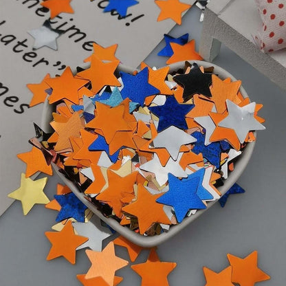 Rainbow Metallic Foil Star Confetti 0.78inch/2cm 8000PCS Table Confetti for Party Birthday Decoration or Filled Balloons