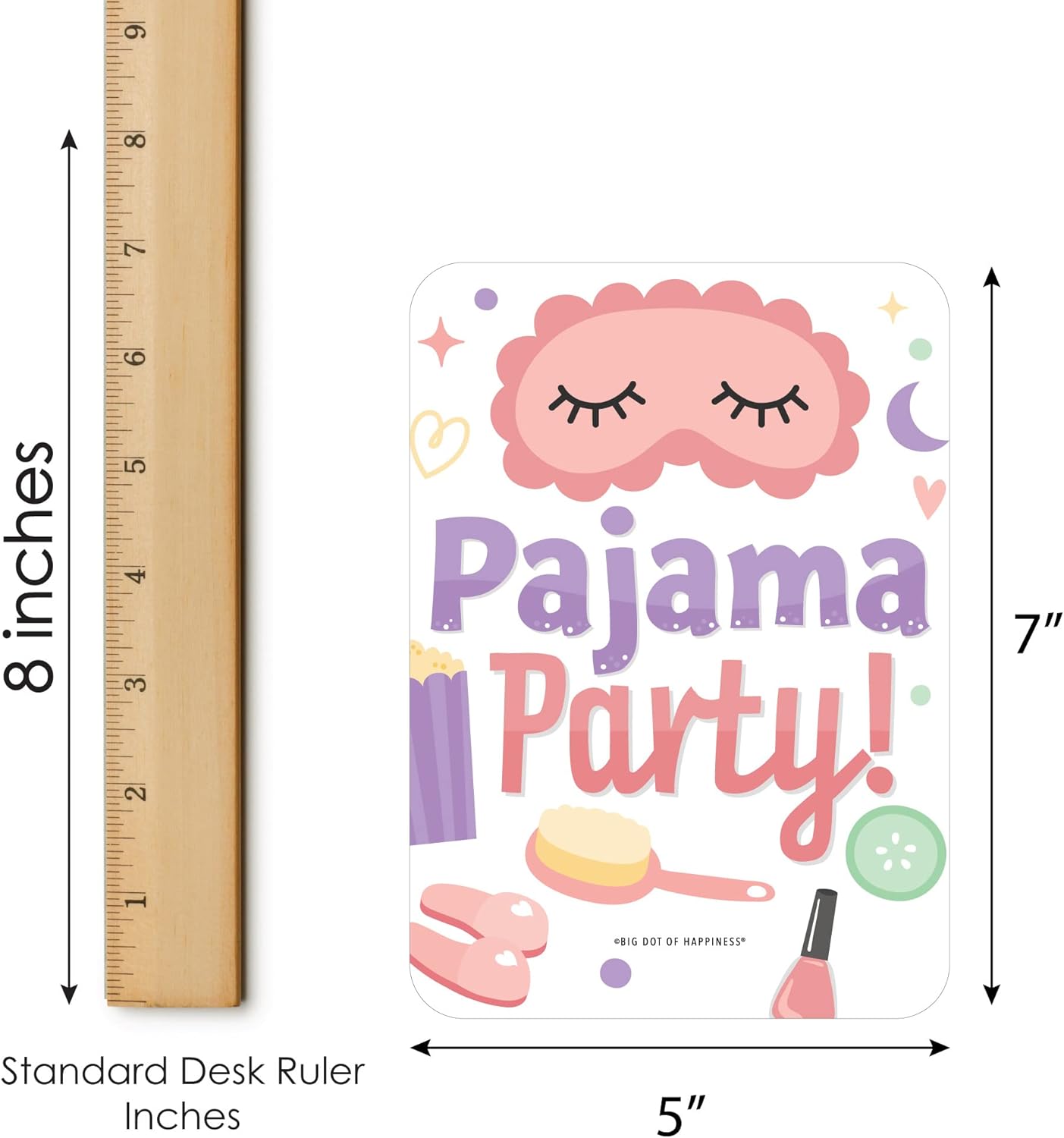 Big Dot of Happiness Pajama Slumber Party - Bingo Cards & Markers, Girls Sleepover Birthday Party Bingo Game, Games & Activities for Girls Parties -Set of 18