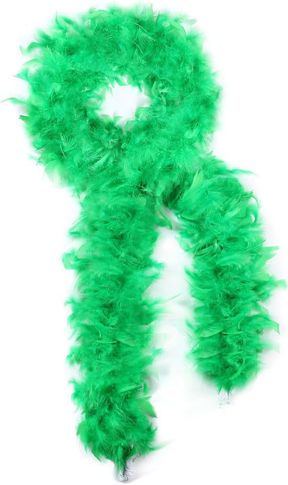 SOGUGOM Red 35g Feather Boas - 2 Yards Boa Feathers for Party, Wedding, Centerpieces, Concert, Costume and Christmas Tree(Red)