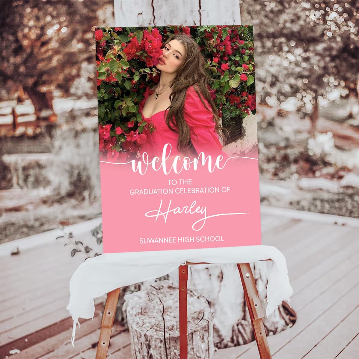 Graduation Party Welcome Sign, Photo Graduation Poster, Graduation Decorations, Grad Party Sign, Grad Welcome Sign, Graduation gift for best friend, Graduation gift for daughter, sister, brother - 1