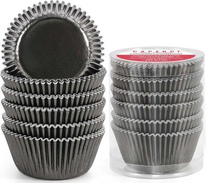 Caperci Standard Cupcake Liners Gold Foil Muffin Baking Cups 150-Pack - Premium Greaseproof & Sturdy Cupcake Papers