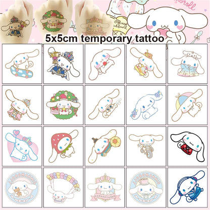 40Sheets Cartoon Hello Kitty Temporary Tattoos Birthday Themed Party Supplies Decoration Favors Cartoon Cute Kitty Sticker for Kids Boys Home Activity Class Prizes Carnival Christmas Rewards (Hell40)