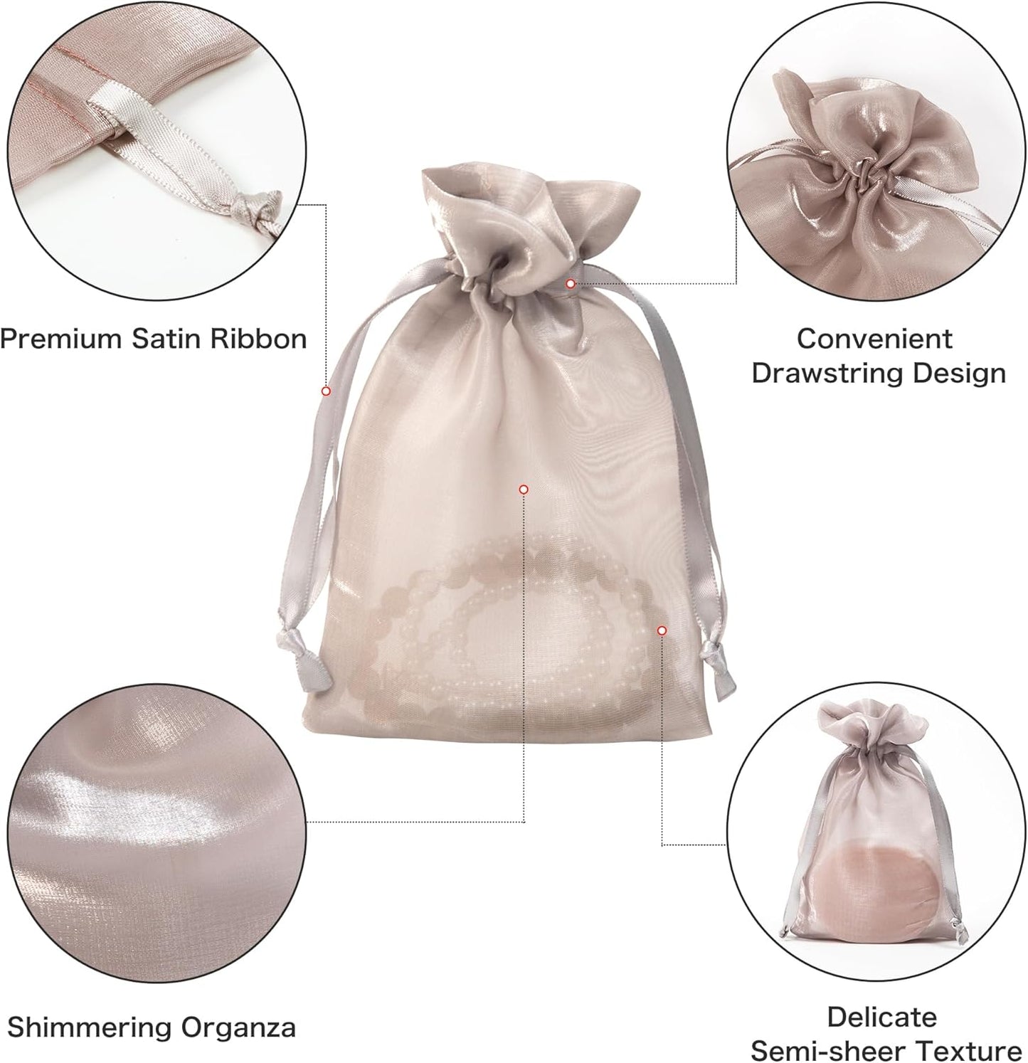 QIANF 20 Pcs Peacock Blue Small Organza Bags 3X4 inch for Wedding Favors with Drawstring, Mini Mesh Gift Bags Jewelry Pouch for Candy Bridal Shower Party Favor Baby Shower Christmas