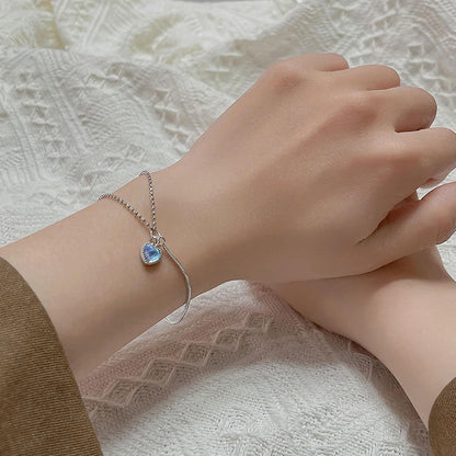 Long tiantian Moonstone Bracelet Glow in the Dark Bracelets Moonstone Jewelry for Women Crystal Bracelet Glow in the Dark Jewelry for Women Trendy Gifts for Christmas