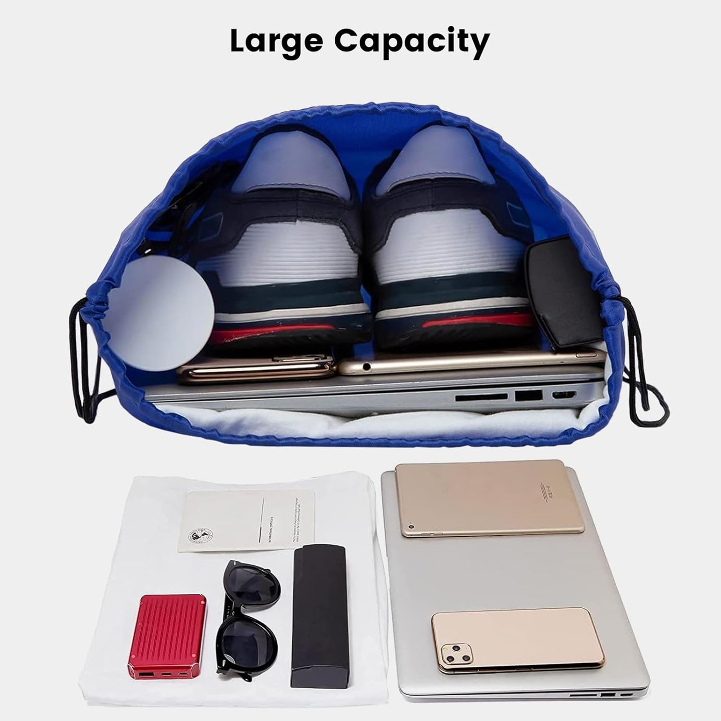 Vorspack 10 Pcs Drawstring Bags Bulk - Drawstring Backpack Draw String Back Bag for Gift, DIY, Party, Gym, Trip - 10 Colors