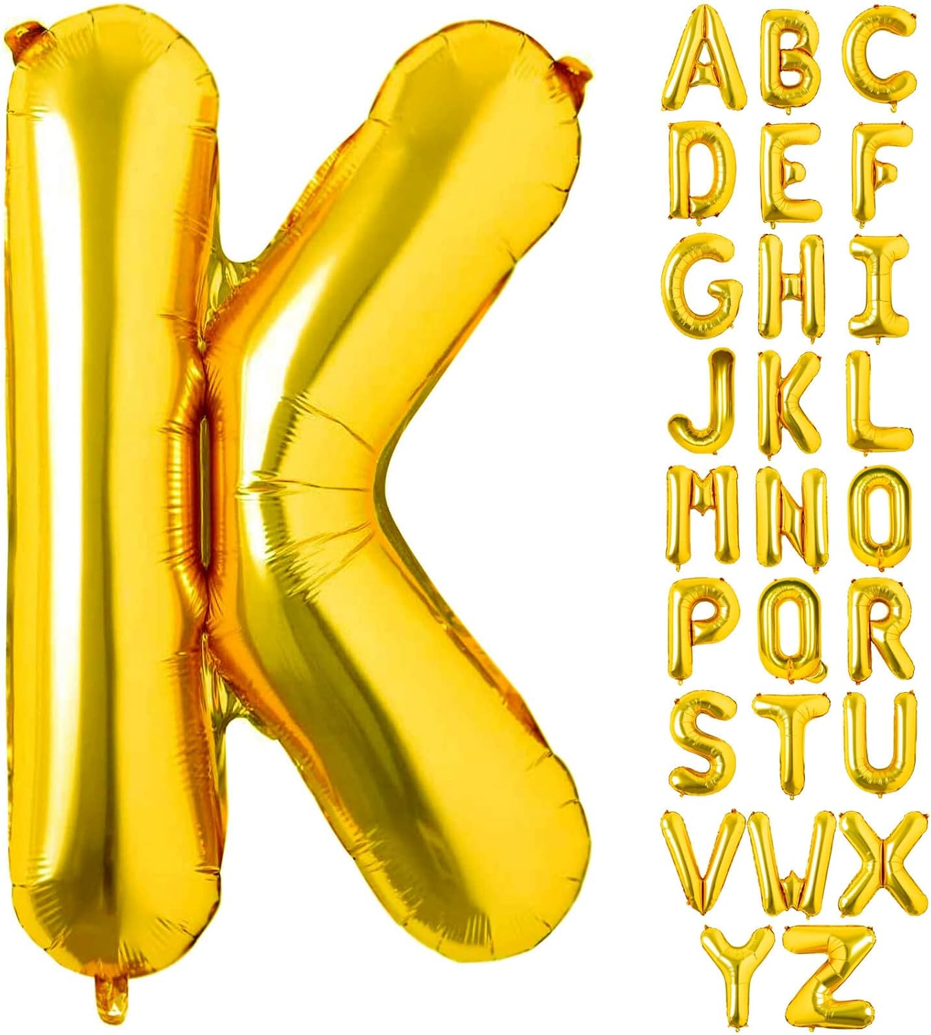 Lovoir 40 Inch Large Gold Letter A Balloons Big Size Jumbo Mylar Foil Helium Balloon for Birthday Party Celebration Decorations Alphabet Gold A