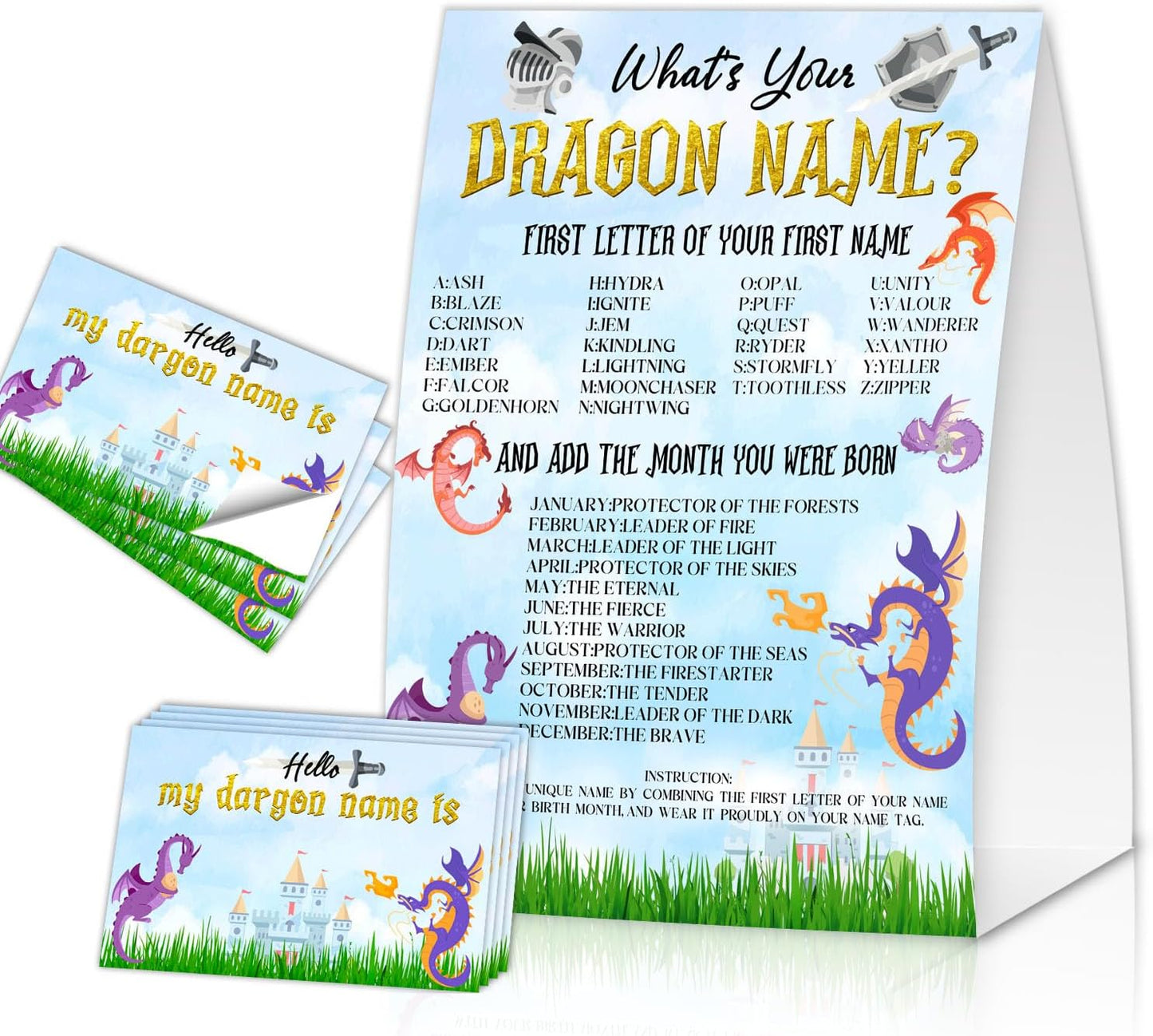 Gamer Birthday Party Decorations, Funny Video Game Party Night Favors Set,What's Your Gamer Name Perfect for Birthday Party Baby Shower Activities(31pcs)