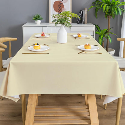 Rectangle Table Cloth,100% Waterproof Tablecloth Oil Proof Spill Proof Vinyl Table Cloth, Wipe Clean Plastic Table Cover for Dining, Camping, Indoor and Outdoor 52" x 70",Leaves
